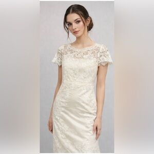 Vintage Ivory White Lace Wedding Dress - Size 9 XS ILGWU Union Made